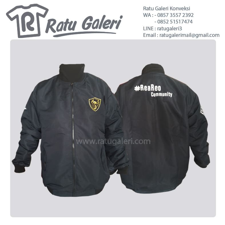 Hasil Produksi dan Desain Jaket Taslan Fleace Rea Reo Community Hasil Produksi dan Desain Jaket Taslan Fleace Rea Reo Community