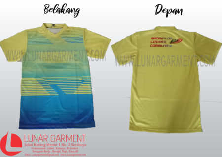 Hasil Produksi Jersey Printing Badminton Community