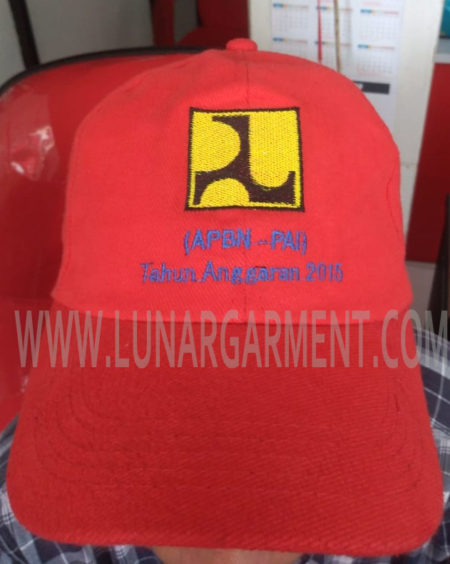 Hasil Produksi Topi Bahan Rapel APBN-PAL (Depan)