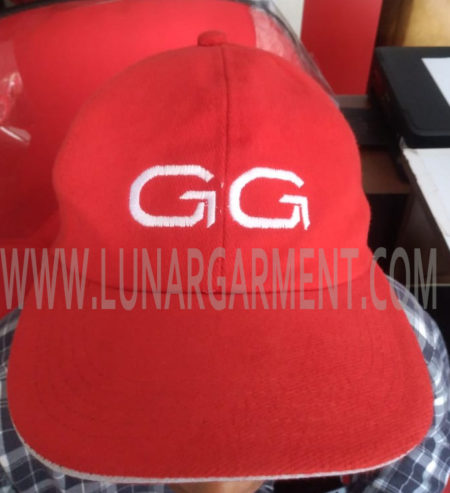 Hasil Produksi Topi Bahan Rapel GG (Depan)