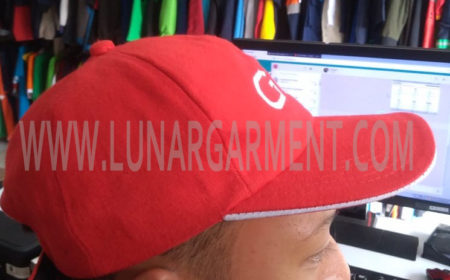 Hasil Produksi Topi Bahan Rapel GG (Samping)