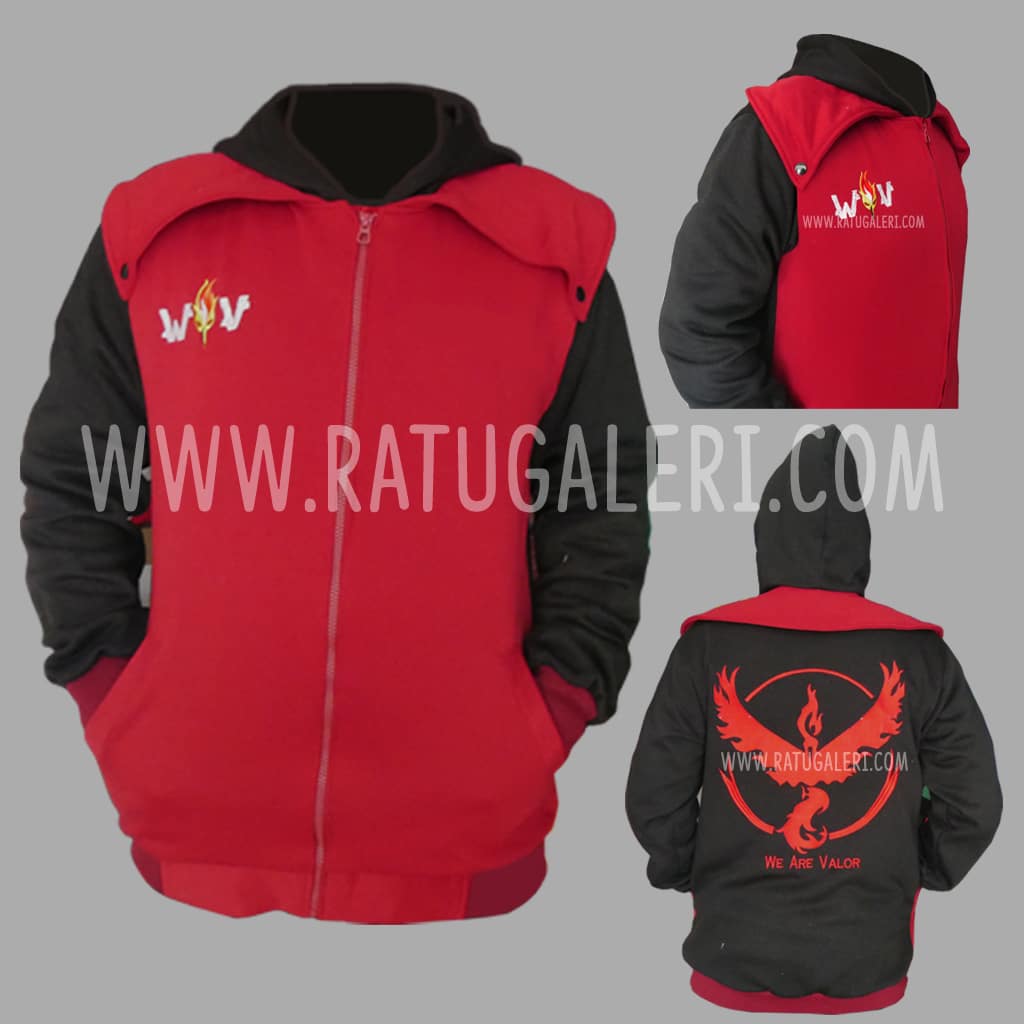 Hasil Produksi Dan Desain Jaket Fleece Cotton Team Valor Hasil Produksi Dan Desain Jaket Fleece Cotton Team Valor