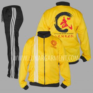 Hasil Produksi Dan Desain Jaket Dan Training Diadora Little Sun Wushu Academy