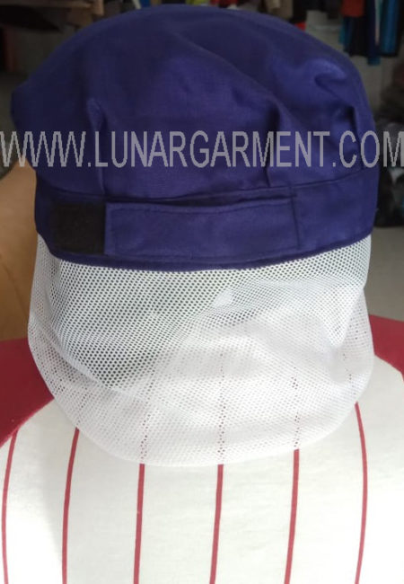 Topi Bahan Drill Indo World (Belakang)