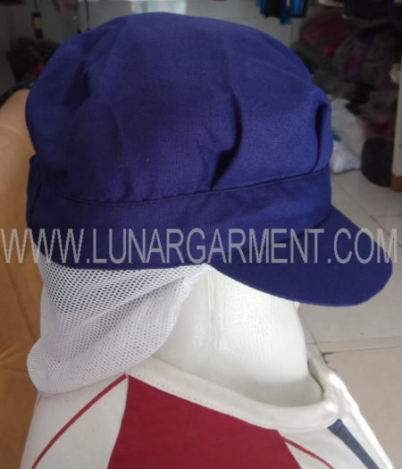 Topi Bahan Drill Indo World (Samping)