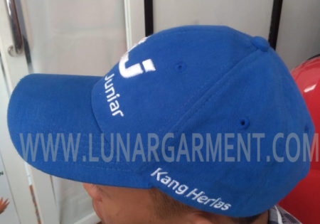 Hasil Produksi Topi bahan Rapel Harles Junior (Samping)