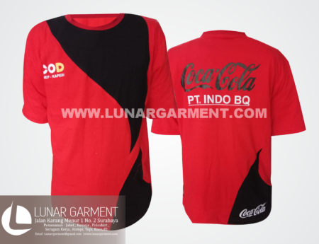 Hasil pesanan Kaos bahan Cotton 20s CocaCola