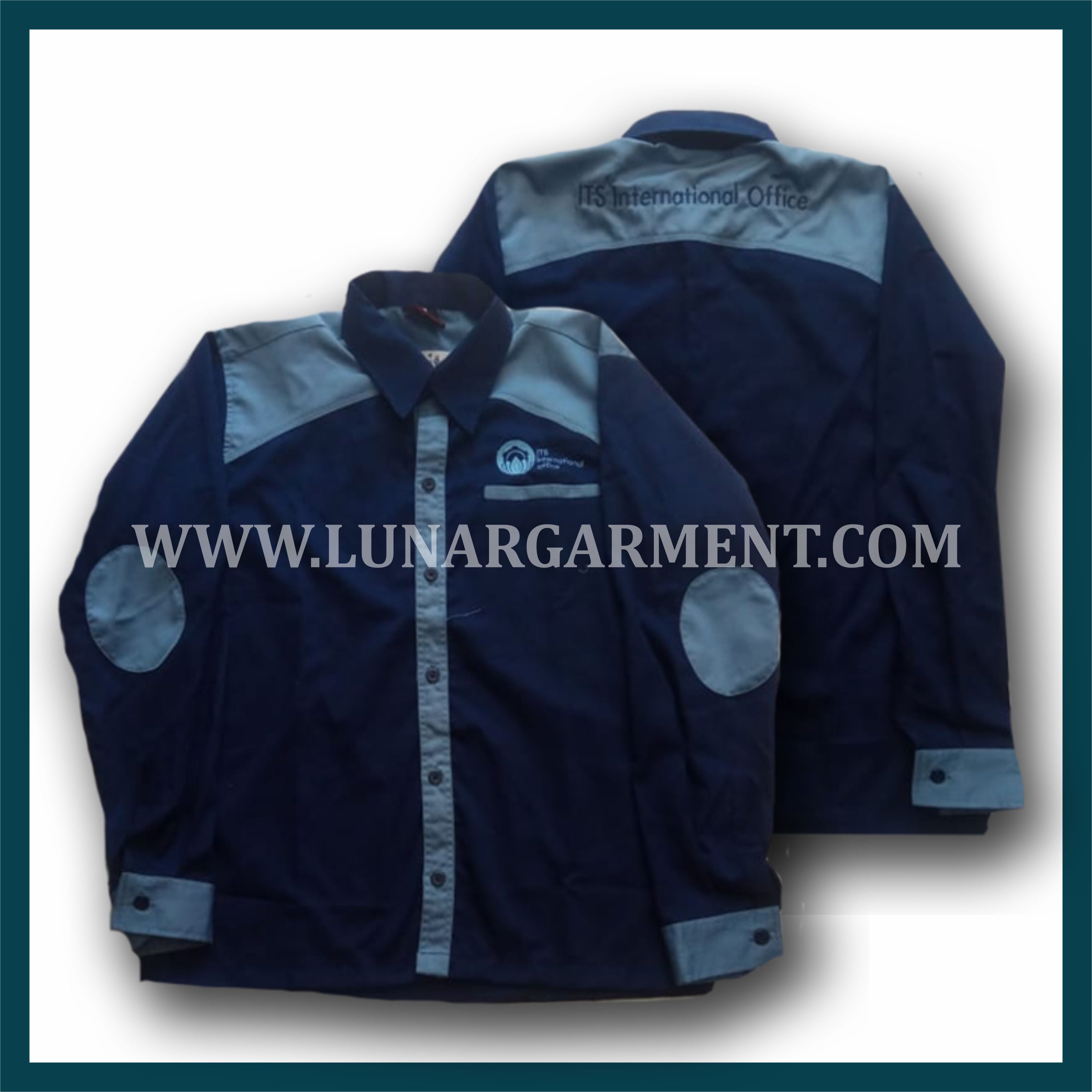 Hasil Produksi Dan Desain Kemeja ITS Bahan American Drill