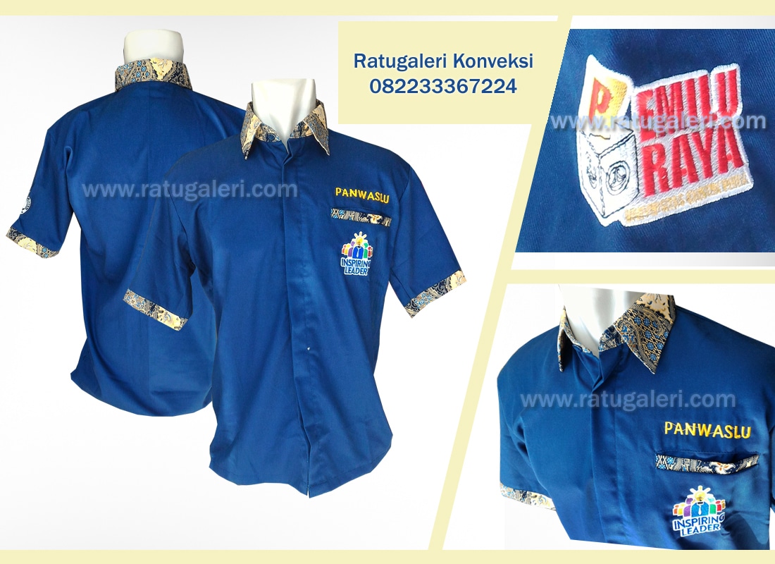 Hasil Produksi dan Desain Kemeja Nagata Drill Biru Benhur Hasil Produksi dan Desain Kemeja Nagata Drill Biru Benhur